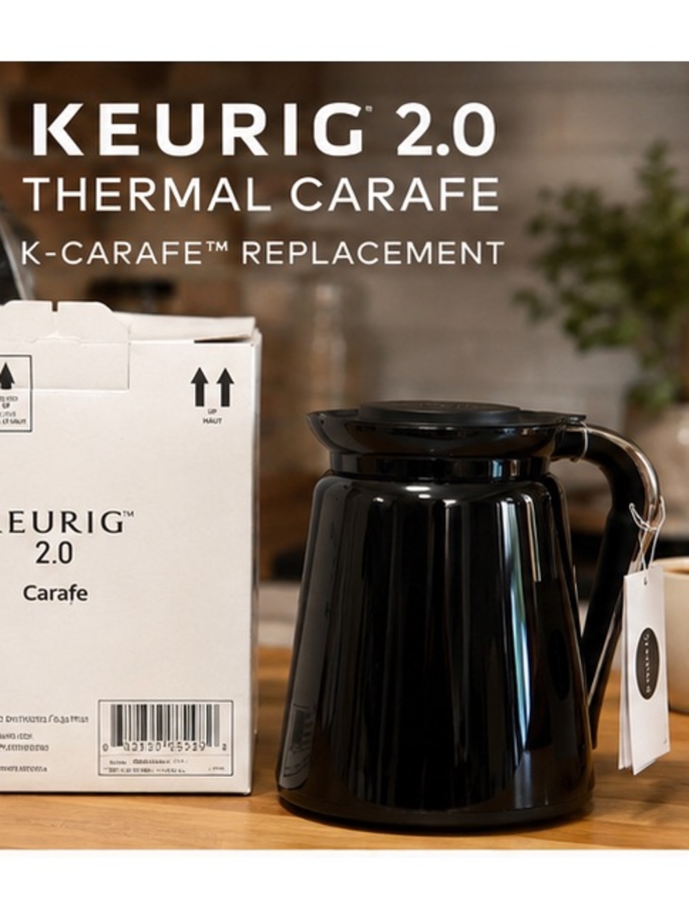 Keurig 2.0 Thermal Carafe Replacement Coffee Pot Black K-Carafe w Box NOS